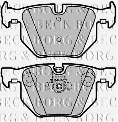 BORG & BECK bbp1937 -  Комплект тормозных колодок, дисковый тормоз